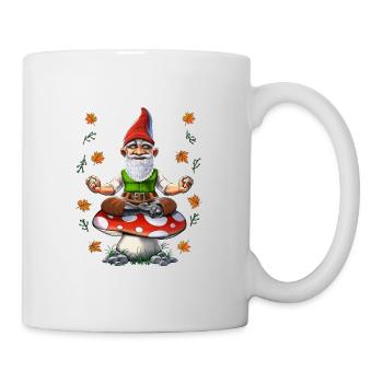 Zwergenpilz-Meditation - Tasse - Weiß - Rechts