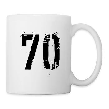 Nummer 70 - Tasse - Weiß - Rechts
