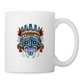 Aztekischer Gott Tlaloc - Tasse - Weiß - Rechts