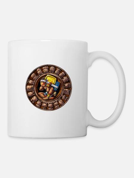 Ancien calendrier maya - Mug blanc - blanc