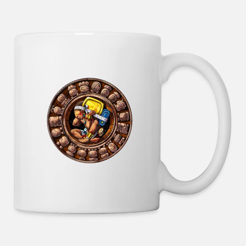Alter Maya-Kalender - Tasse - Weiß