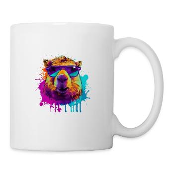 Capybara Capibara Capy Wasserschwein Nagetier - Tasse - Weiß - Rechts