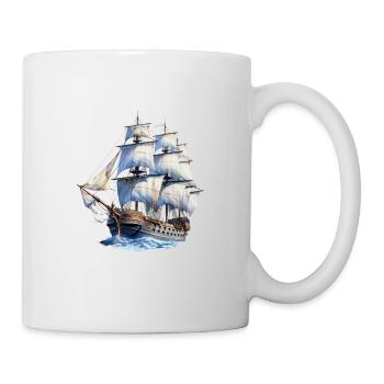 Segeln Segelschiff Segelboot für einen Segler, - Tasse - Weiß - Rechts