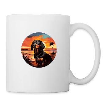 Dackel Hund für einen Hundebesitzer Dackel - Tasse - Weiß - Rechts