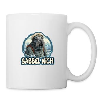 Sabbel Nich Walross Matrose - Tasse - Weiß - Rechts