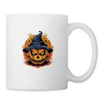 Bad Pumpkin Böser Kürbis Halloween - Tasse - Weiß - Rechts
