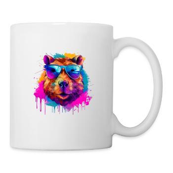 Capybara Capibara Capy Wasserschwein Nagetier - Tasse - Weiß - Rechts