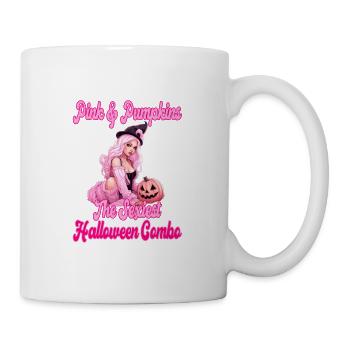 Pink And Pumpkins Halloween Combo für Frauen - Tasse - Weiß - Rechts