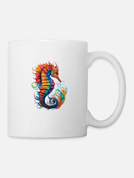 Seepferdchen Unterwasserwelt - Tasse - Weiß