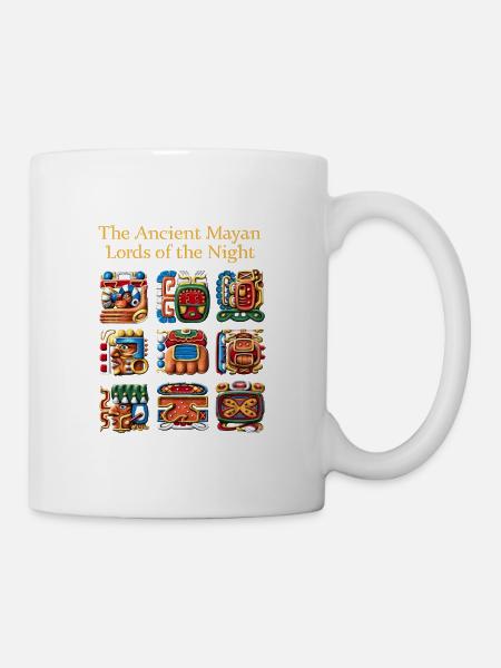 Alte Maya-Glyphen - Tasse - Weiß
