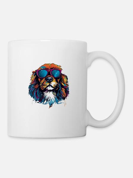 Cavalier King Charles Spaniel Hund Hunderasse - Tasse - Weiß