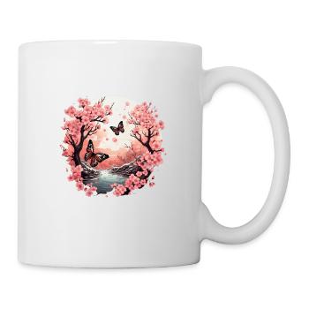 Bonsai Baum Bonsaischale Japanischer Baum - Tasse - Weiß - Rechts