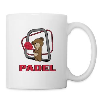Padel PADELTENNIS Padelspieler Padeltennis-bärchen - Tasse - Weiß - Rechts
