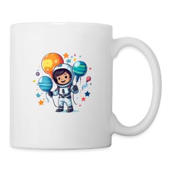 Niedlicher Kinder Astronaut für Kinder - Tasse - Weiß - Rechts