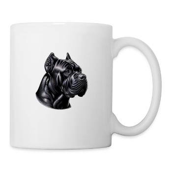 Majestätische Cane Corso Porträts - Tasse - Weiß - Rechts