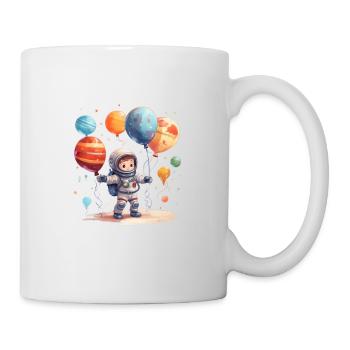 Niedlicher Kinder Astronaut für Kinder - Tasse - Weiß - Rechts
