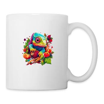 Niedliches Chamäleon Leguan für - Tasse - Weiß - Rechts