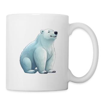 Niedlicher Eisbär für Kinder für Kinder - Tasse - Weiß - Rechts