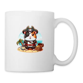 Pirate Guinea Pig Treasure Island Adventurer - Tasse - Weiß - Rechts