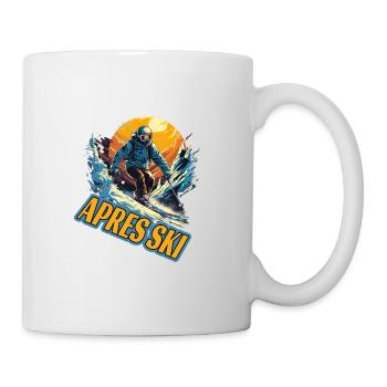 Skifahren Abseits der Piste Winterspaß - Tasse - Weiß - Rechts