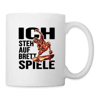 skate sk8 skateboarder halfpipe - Tasse - Weiß - Rechts