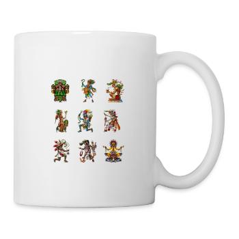 Dieux de la mythologie aztèque - Mug blanc - blanc - Droite