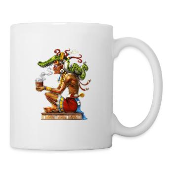 Maya-Gott Itzamna - Tasse - Weiß - Rechts