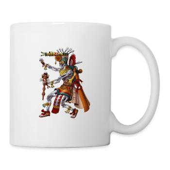 Aztekischer Gott Mictlantecuhtli - Tasse - Weiß - Rechts