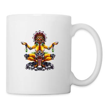 Aztekische Göttin Tlaltecuhtli - Tasse - Weiß - Rechts
