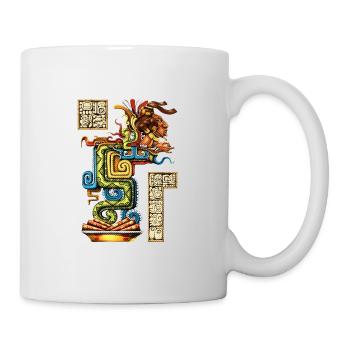 Serpent de vision maya - Mug blanc - blanc - Droite