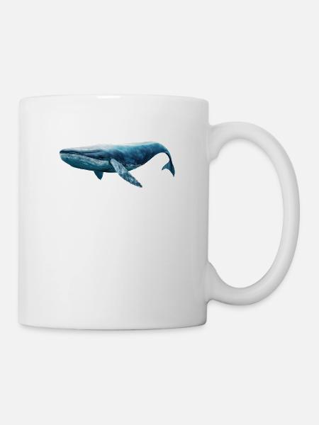 Blauwal - Tasse - Weiß