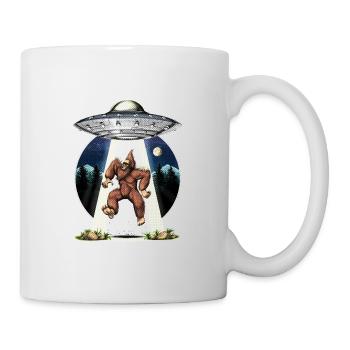 Bigfoot Alien Abduction - Mug - white - Right