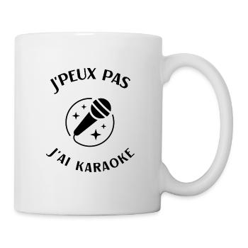 Karaoke Humor Gift I Can't I Have Karaoke - Mug - white - Right