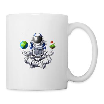 Méditation d’astronaute de l’espace - Mug blanc - blanc - Droite