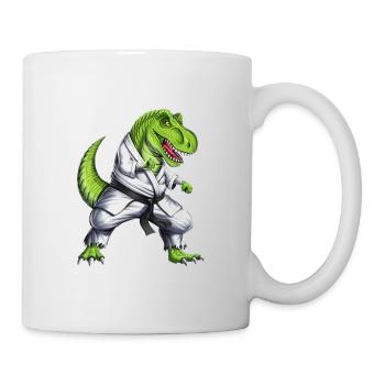 T-Rex Dinosaur Karate - Mug - white - Right