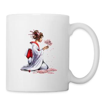 Japanese Samurai Girl - Mug - white - Right