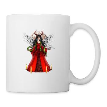Lilith Heidnische Göttin - Tasse - Weiß - Rechts