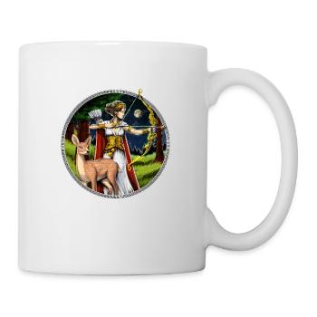 Artemis Greek Hunter Goddess - Mug - white - Right