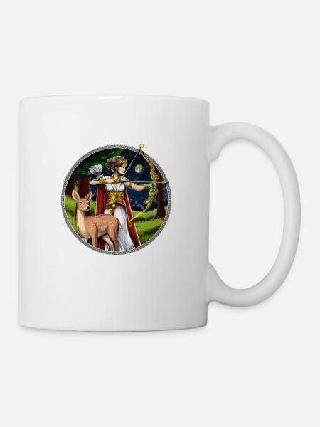 Artémis Déesse chasseuse grecque - Mug blanc - blanc