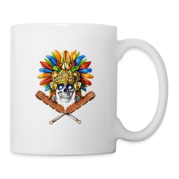 Aztec Skull Warrior - Mug - white - Right
