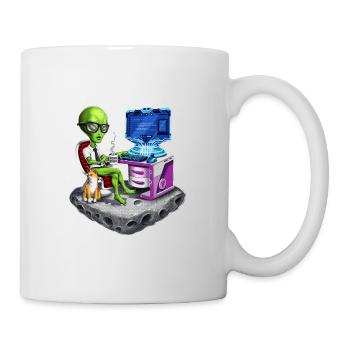 Space Alien Programmer - Mug - white - Right