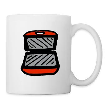 Red contact grill - Mug - white - Right
