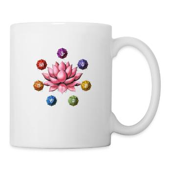 Symboles Zen Lotus Chakra - Mug blanc - blanc - Droite