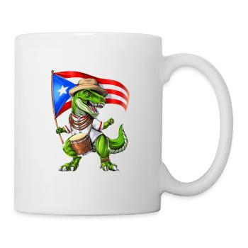 Puerto Rico T-Rex Dinosaur - Mug - white - Right
