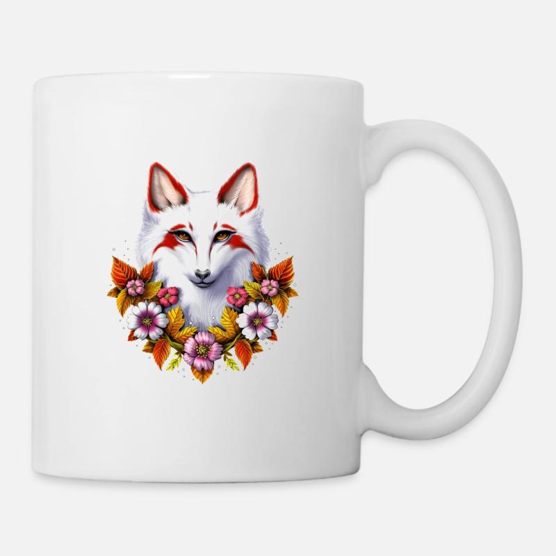 Japanese Kitsune Fox - Mug - white