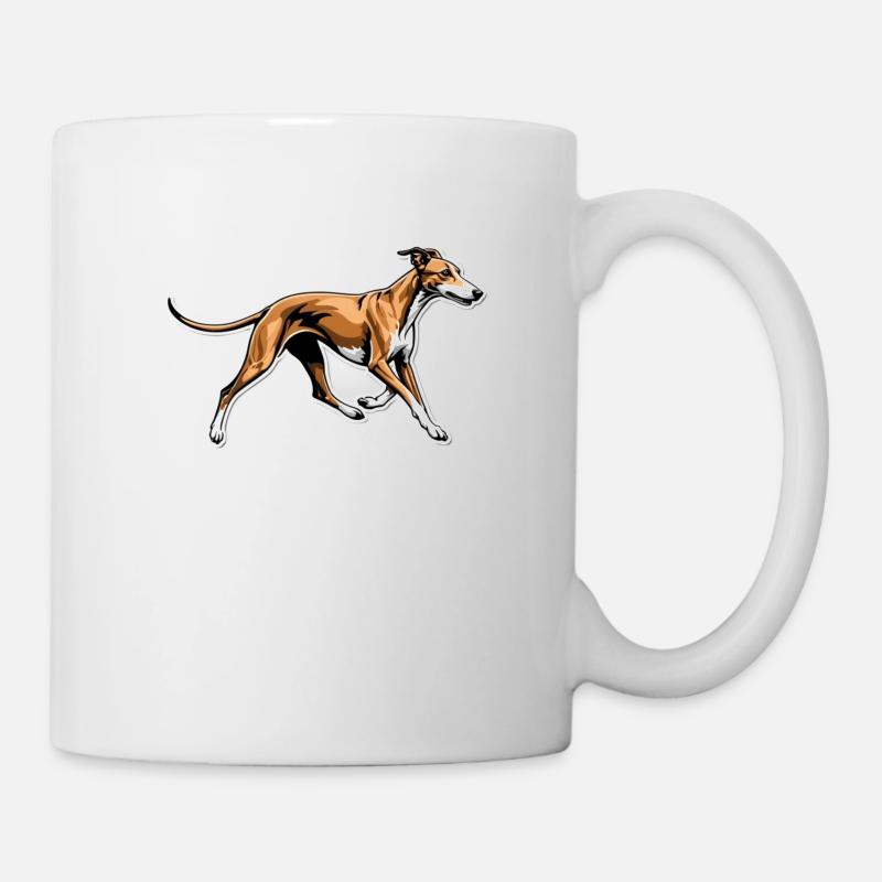 Whippet - Tasse - Weiß
