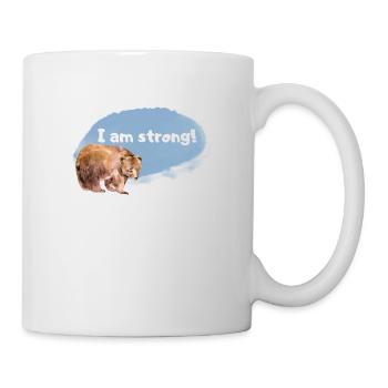 Bär Affirmation für Kinder und Tierliebhaber - Tasse - Weiß - Rechts