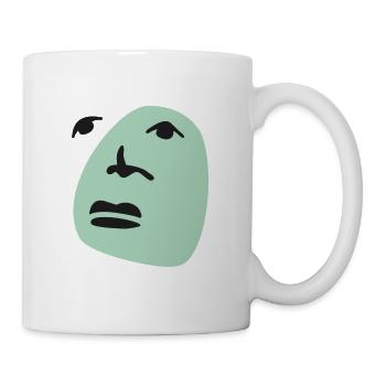 Art Face Mask Makeup Gift - Mug - white - Right