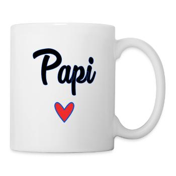 PAPY. FÊTE DES PÈRES. BONNE FÊTE PAPY. JE T'AIME. - Mug blanc - blanc - Droite