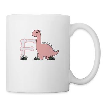 Buchstabe F - Tasse - Weiß - Rechts
